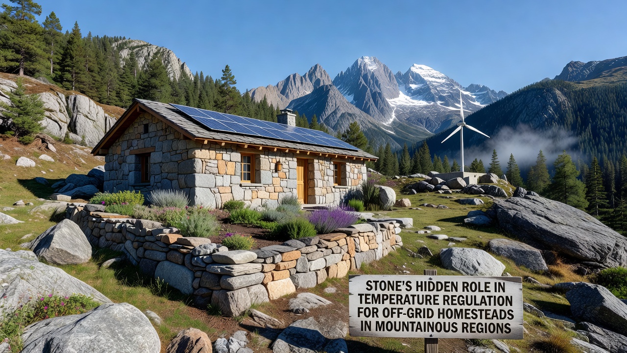 Stone's Hidden Role in Temperature Regulation for Off-Grid Homesteads in Mountainous Regions